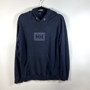 Helly Hansen Navy Blue Hoodie Men’s Size XL Designer Outdoor Comfort Ath leisure